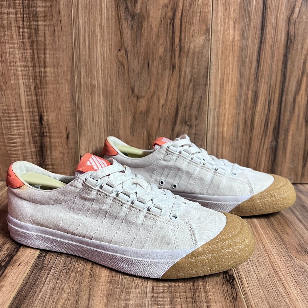 K Swiss Irvine T Womens Running Shoes Tennis White Low Cap Toe 93359 Size 7.5